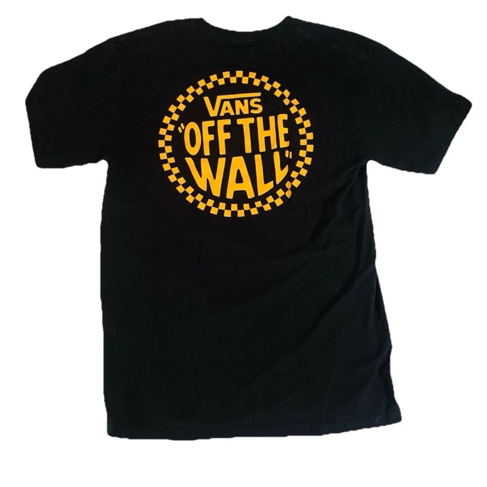 Y2K Vans Off The Wall Skate T-Shirt Black size Men’s M Medium